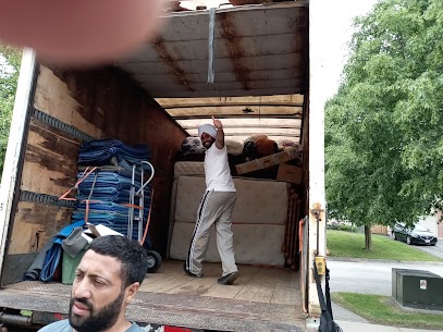 Moving truck loaded efficiently by a Calgary moving company.
