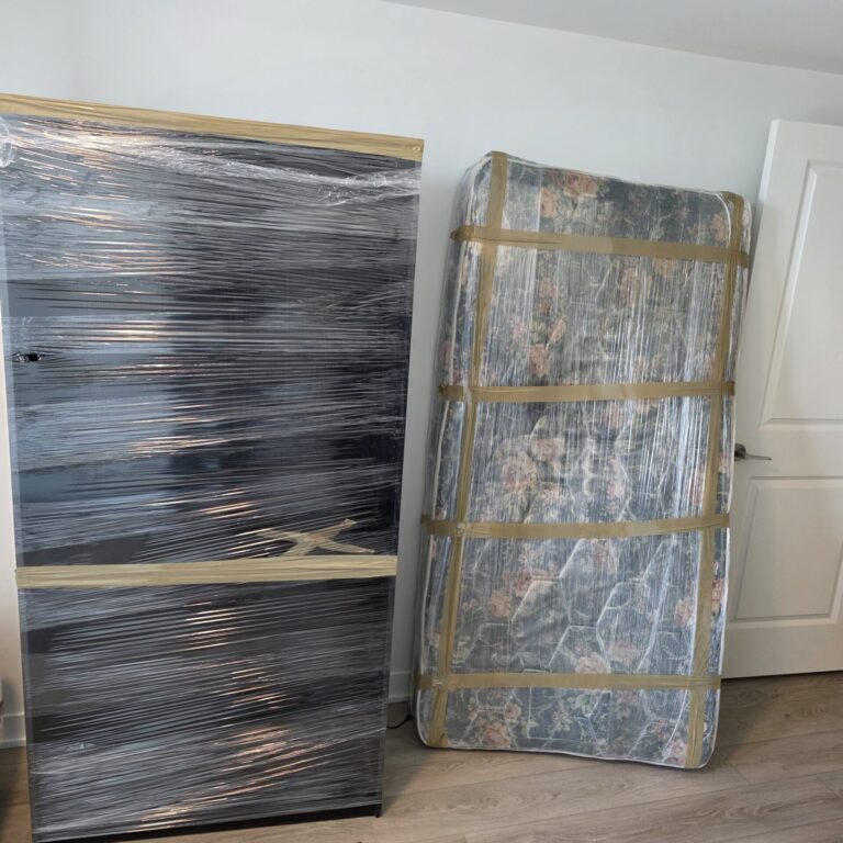 Professional Halifax movers setting up a home workstation in Russell Lake West.