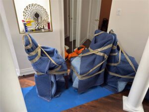 Fragile glass dessert cups packed carefully by a Montreal moving company.