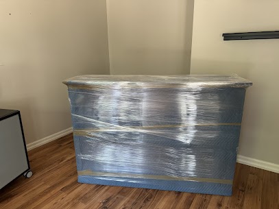 Fragile glassware crate packed with cushioning.