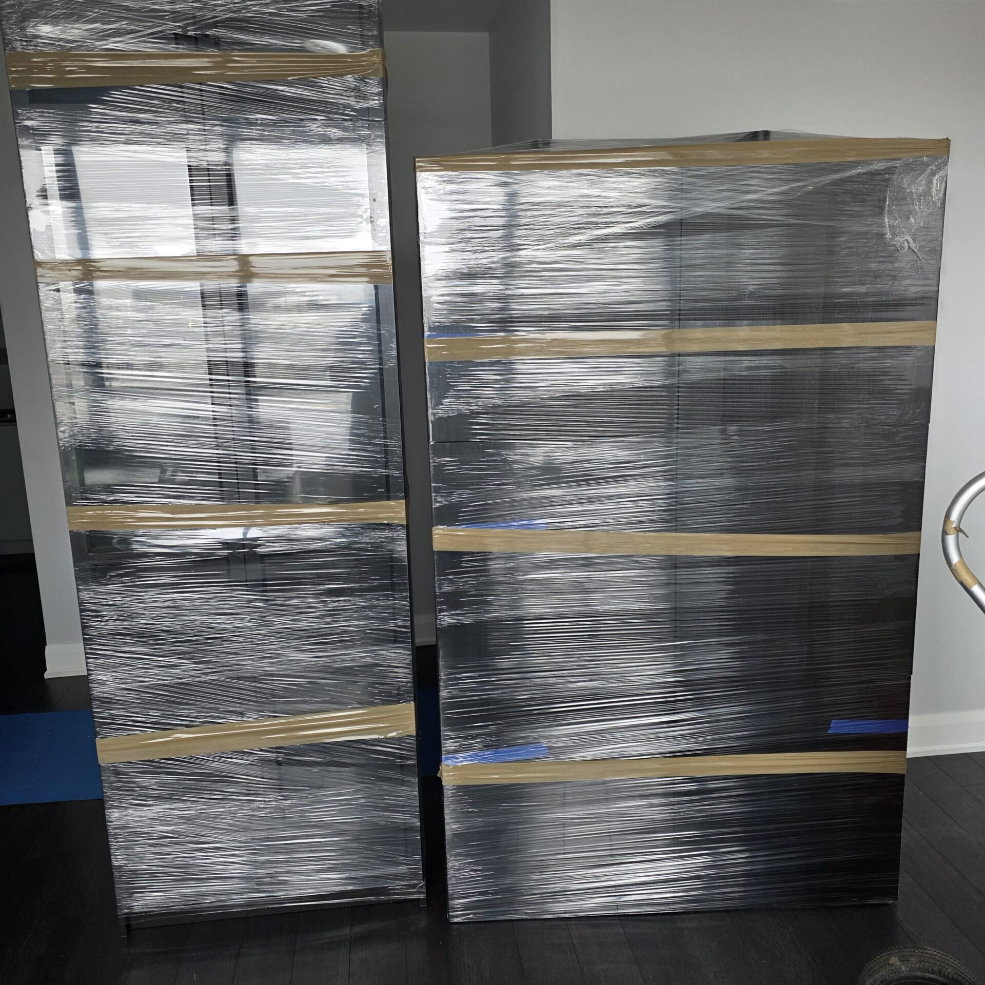 Priority cartons staged efficiently for transport during a Ottawa move.