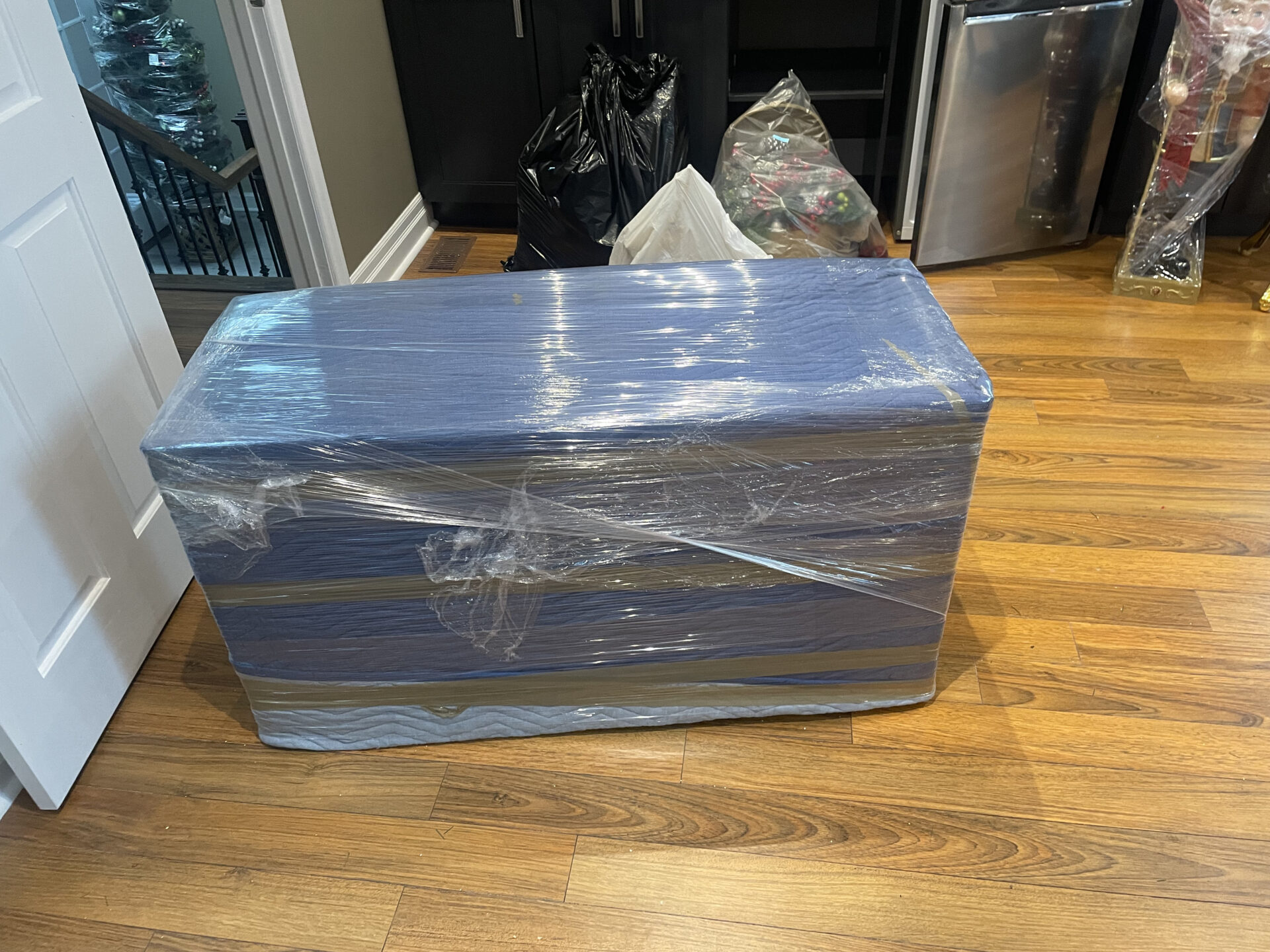 Priority cartons staged efficiently for transport during a Vancouver move.