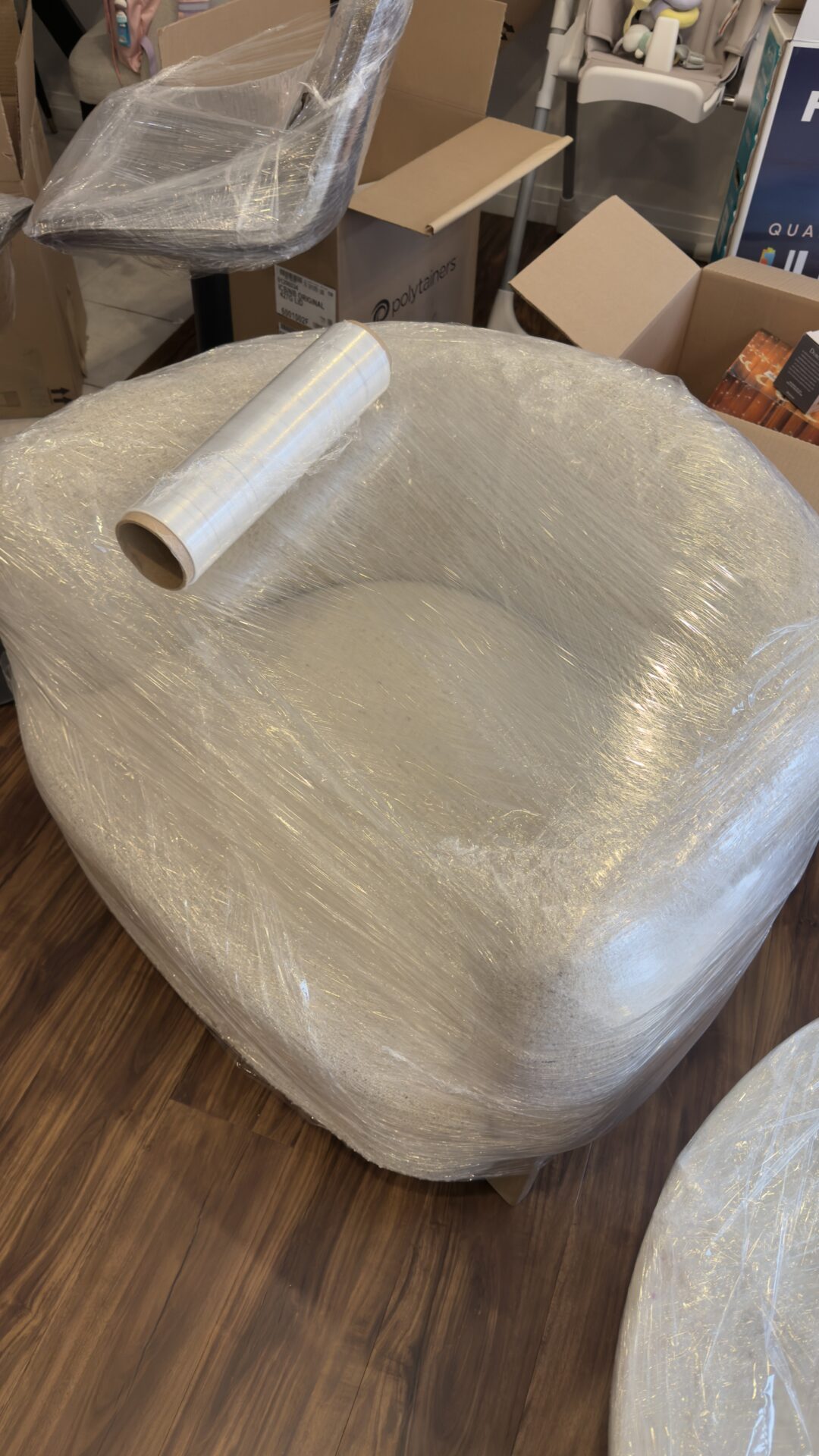 Priority cartons staged efficiently for transport during a Vancouver move.