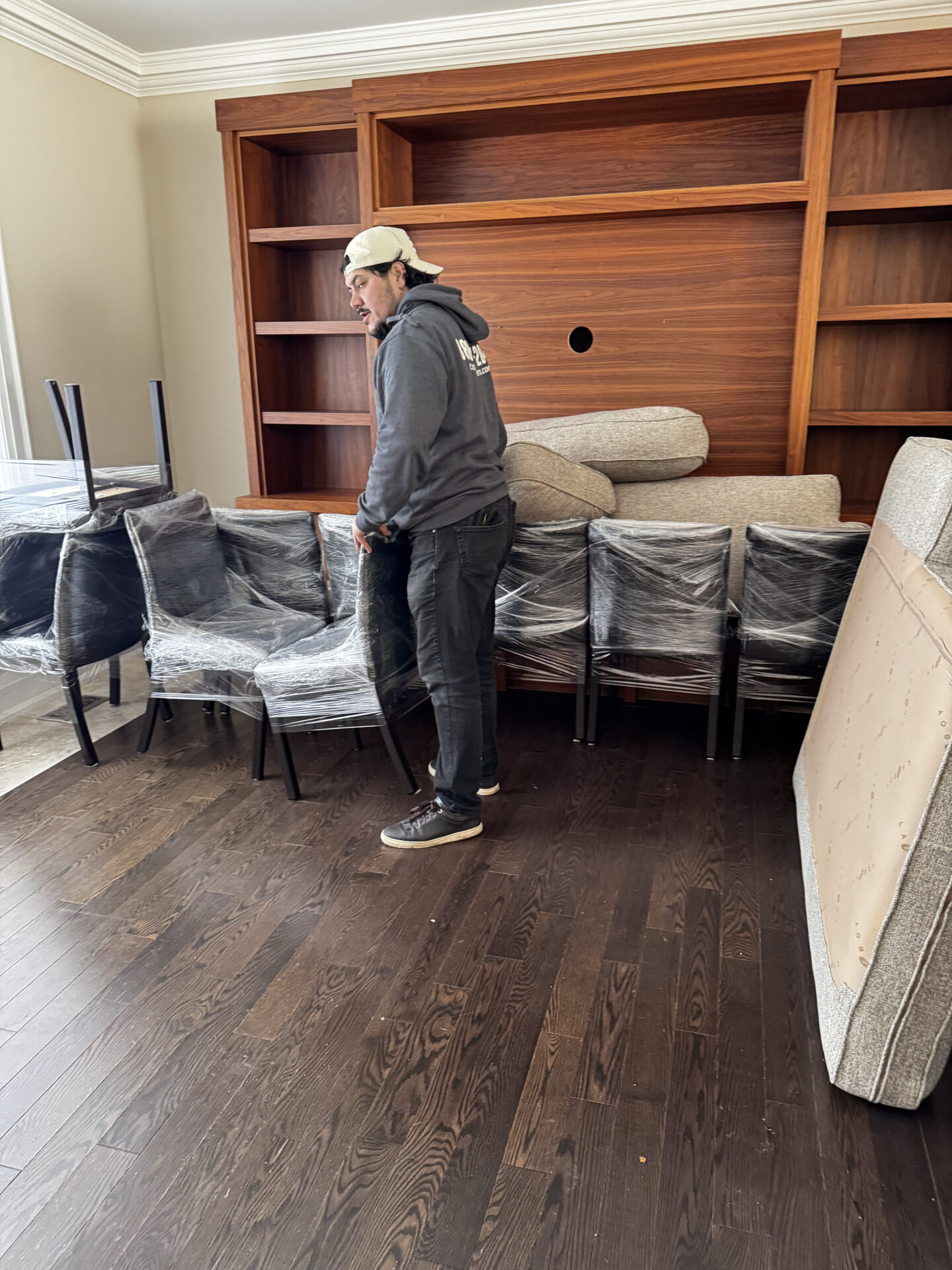 Glass bowls packed in reinforced divider crates for transport.