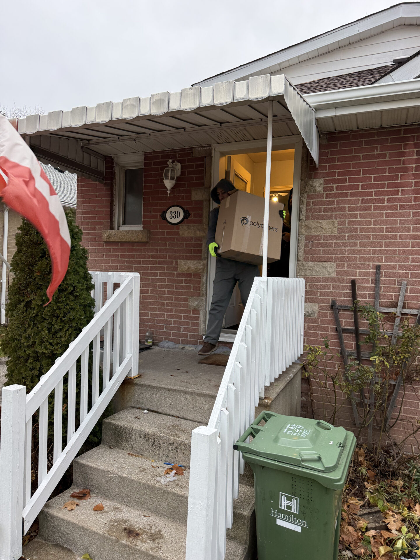 Priority cartons staged efficiently for transport during a Calgary move.