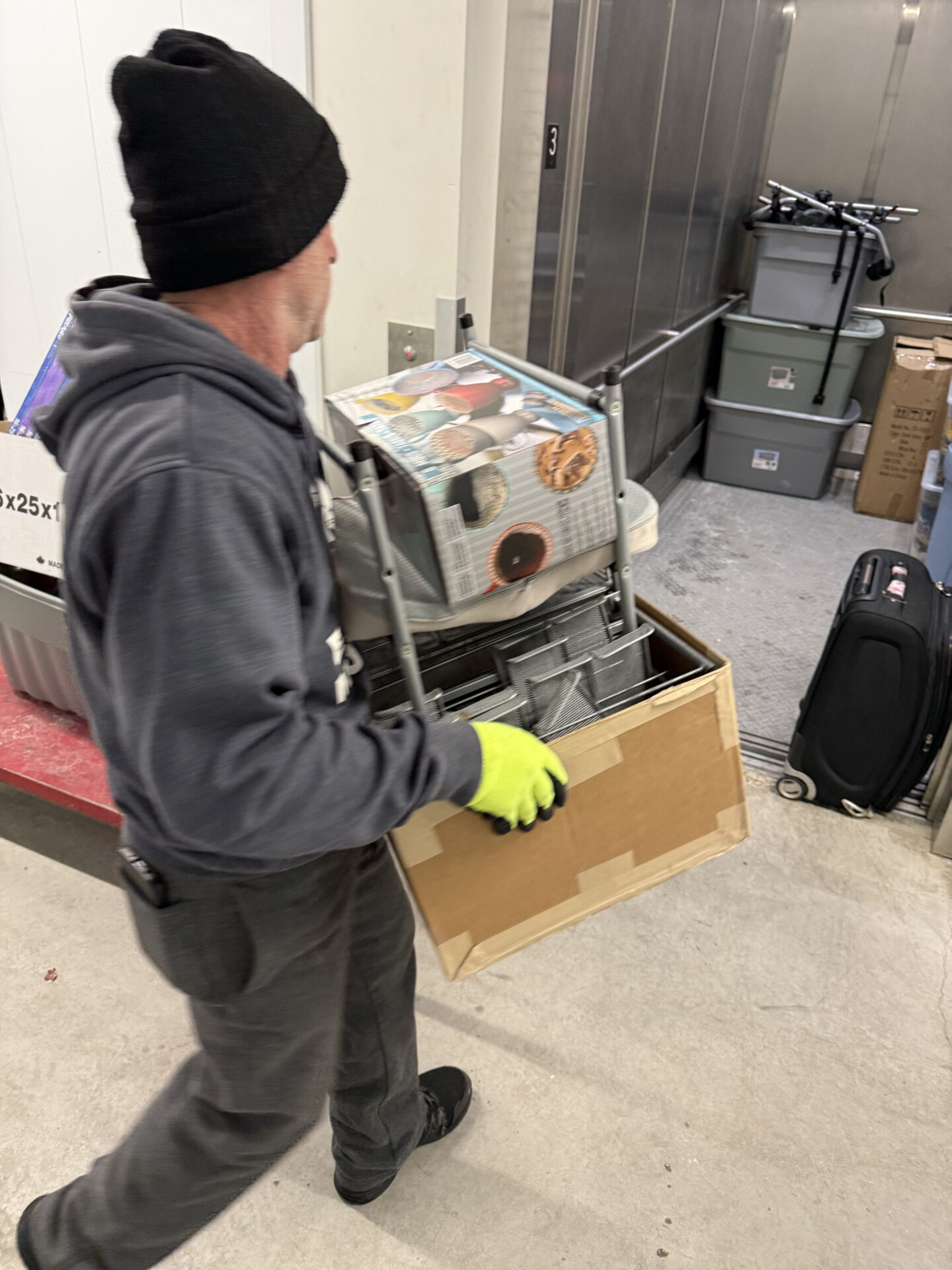 Priority cartons containing delicate heirlooms staged for safe transport.