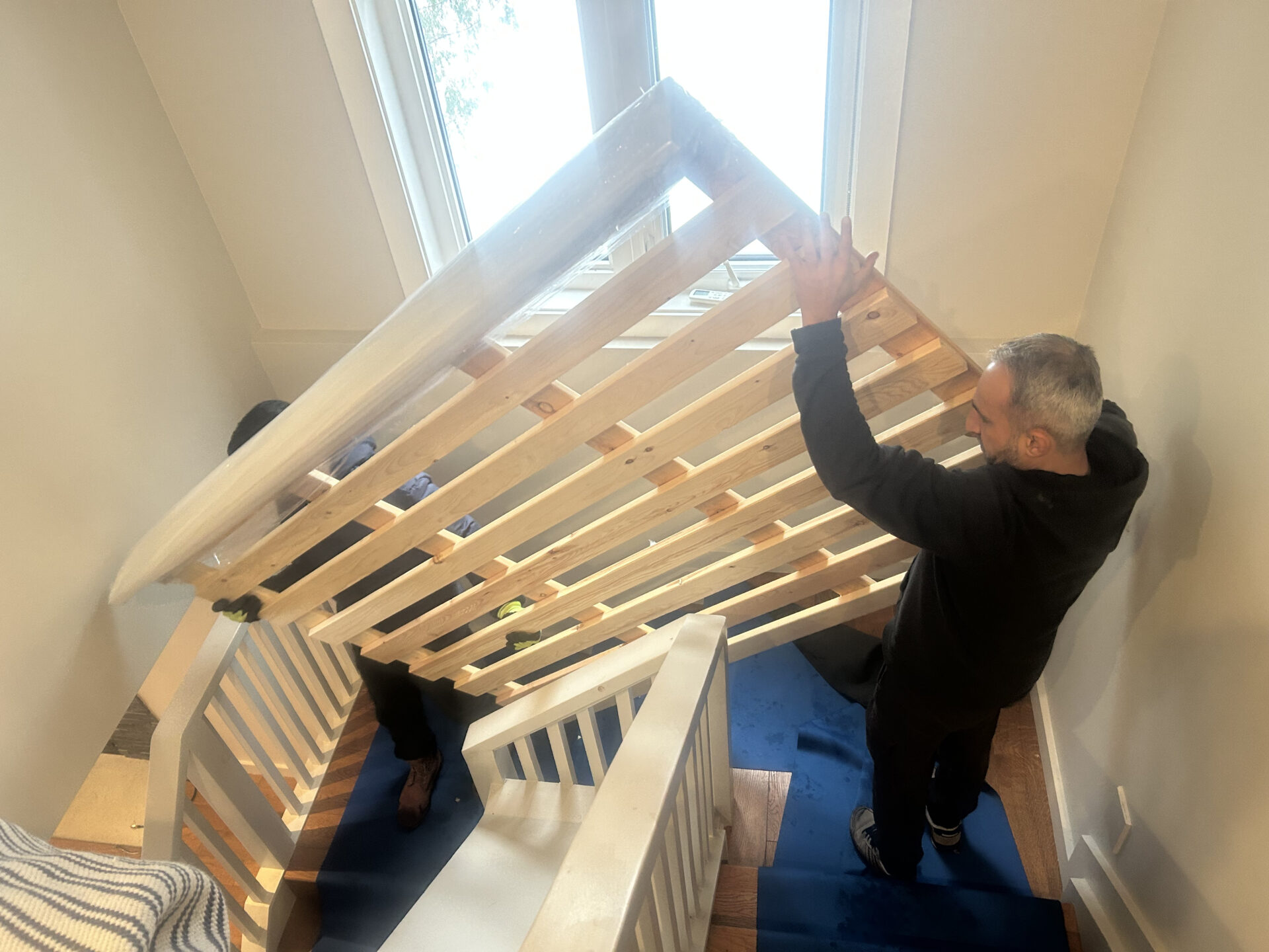 Moving truck loaded and balanced for the drive to Malton.