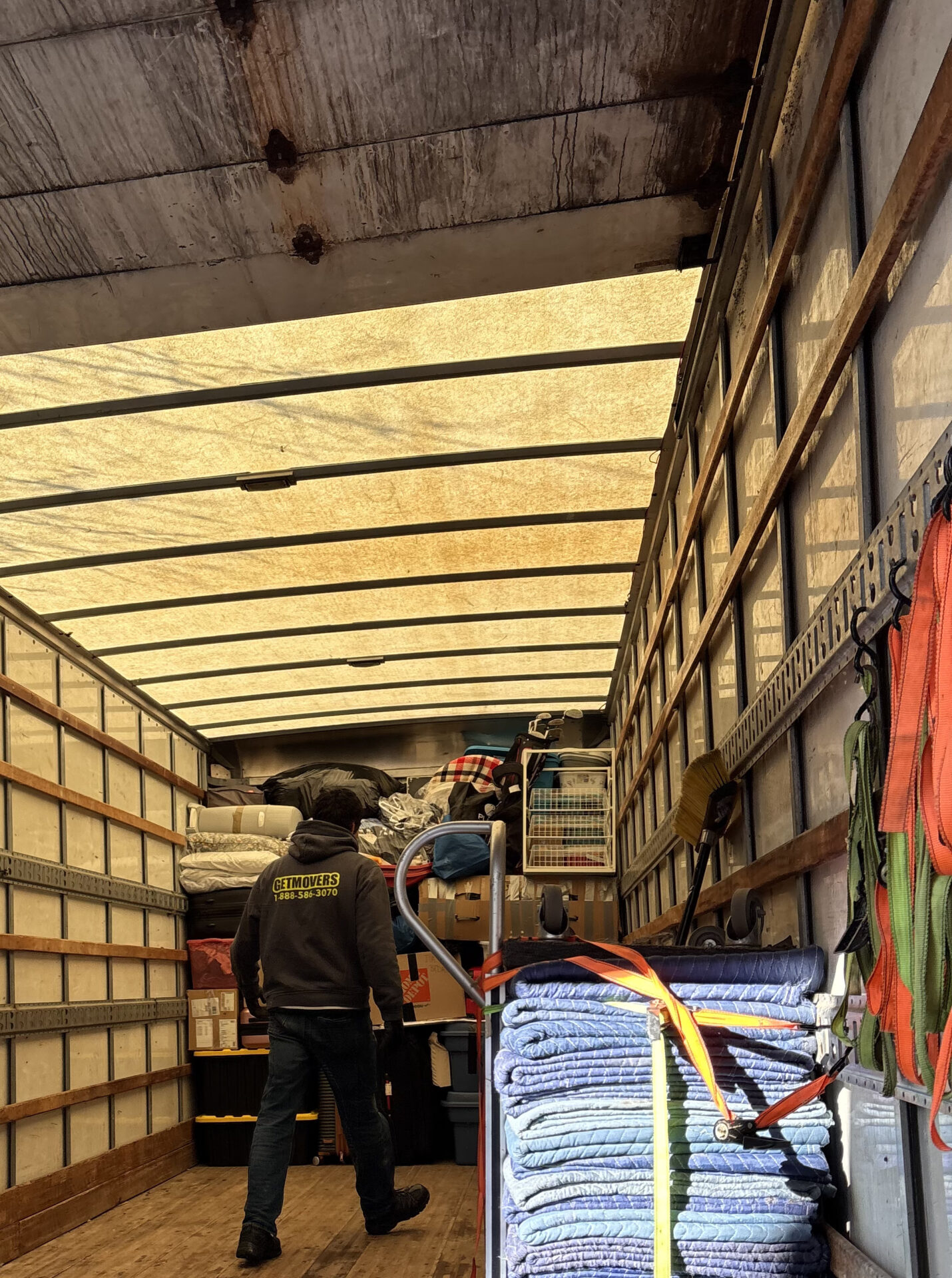 Fragile dessert plates individually packed in cushioned sleeves for move to Glengarry.