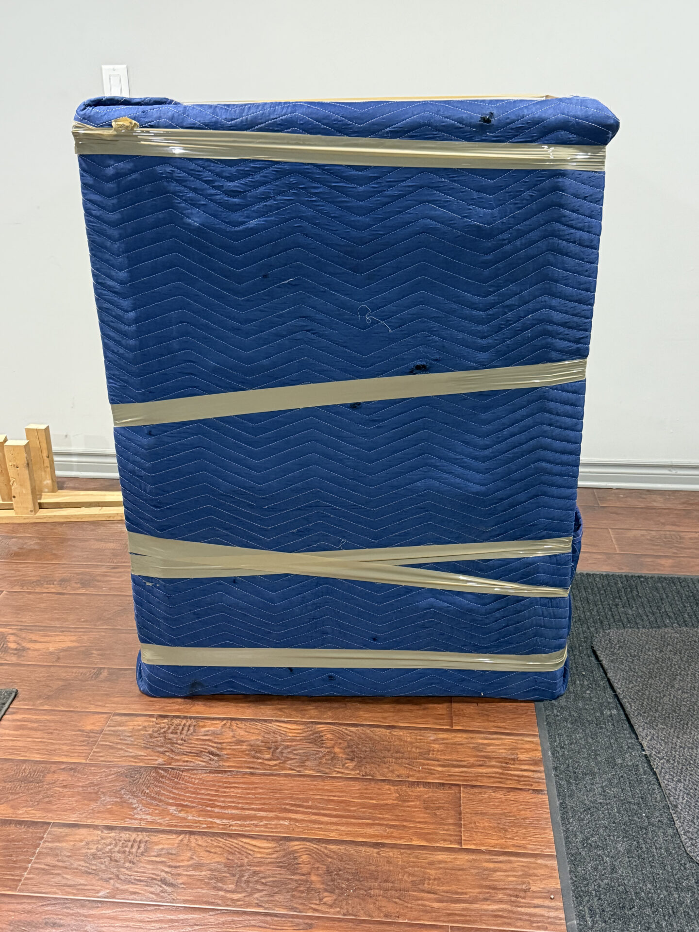 Priority cartons staged efficiently for transport during a London move.