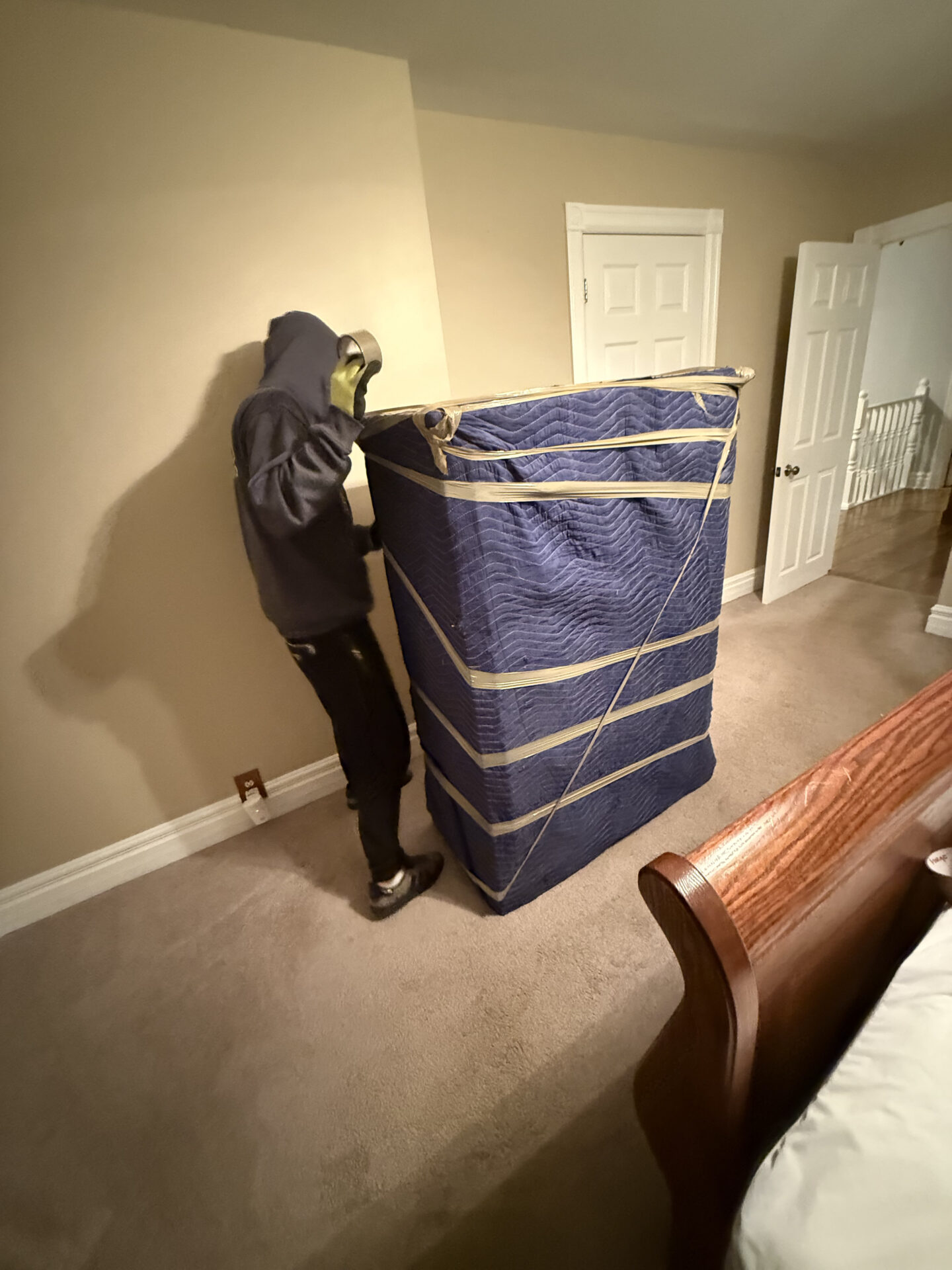 Divider crates used for packing delicate crystal cups.