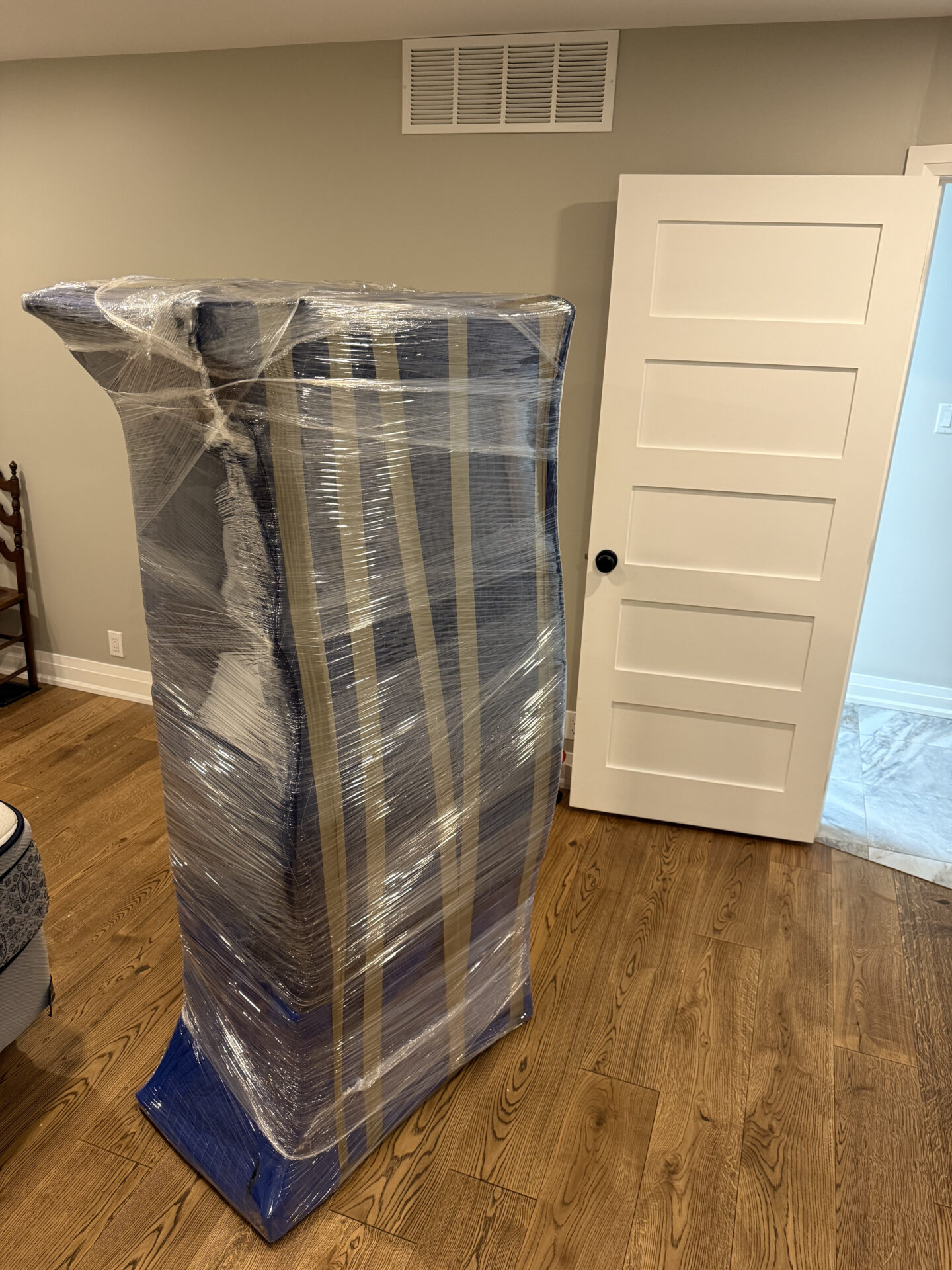 Fragile glass items packed efficiently for transport during a Brantford move.