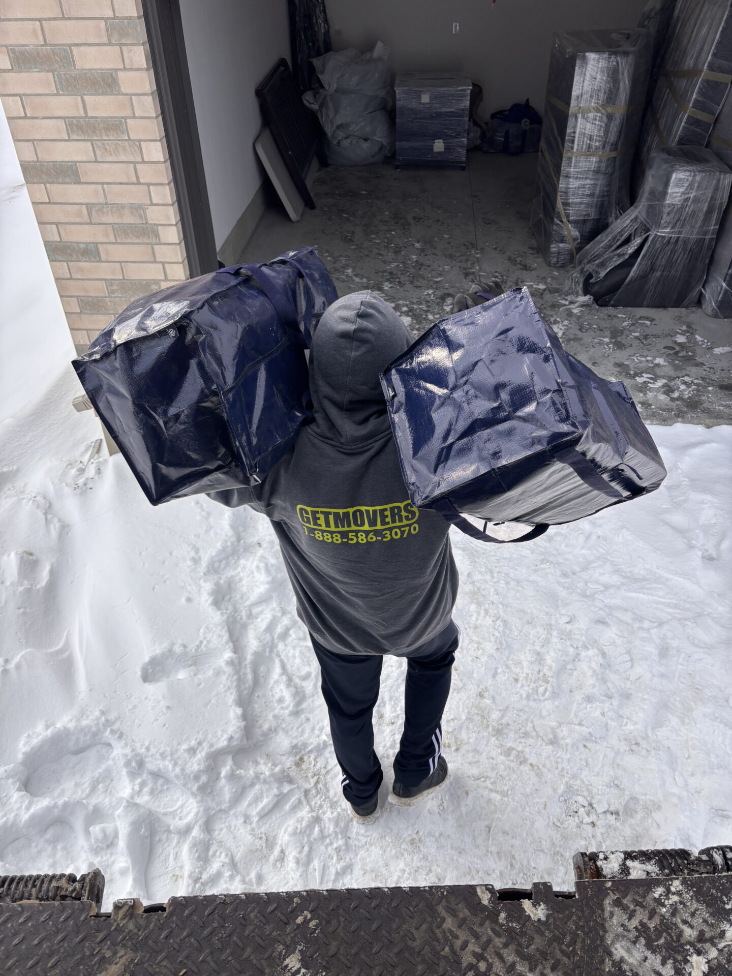 Porcelain bowls packed in reinforced crates.