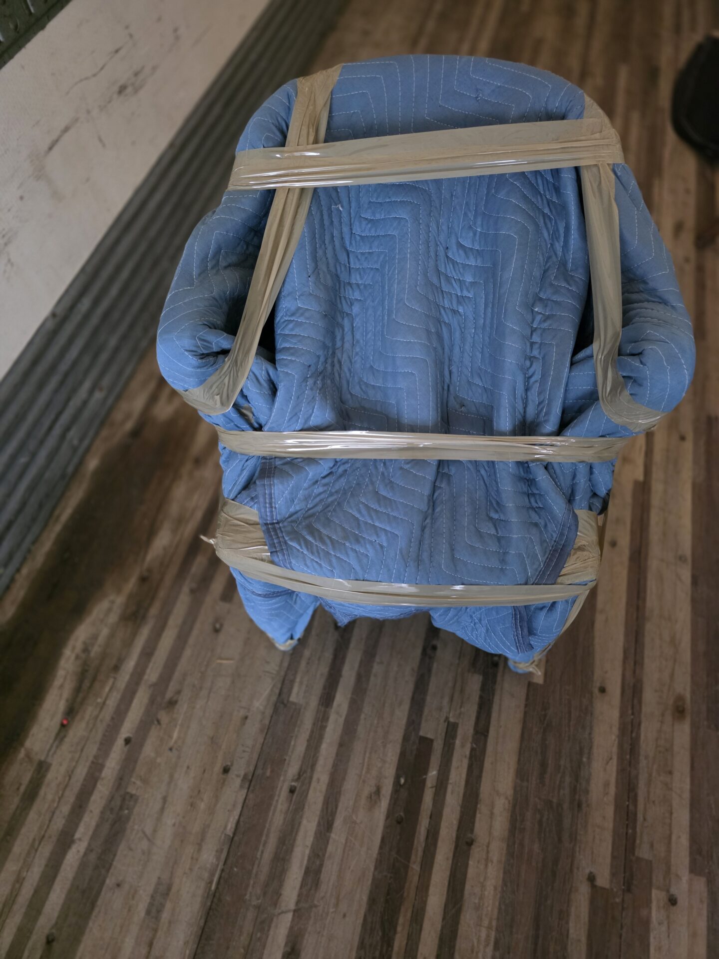 Specialized crates used for packing fragile glass dessert dishes.