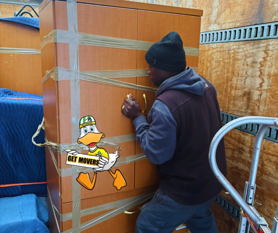 Divider crates used for packing fragile glass dessert bowls.