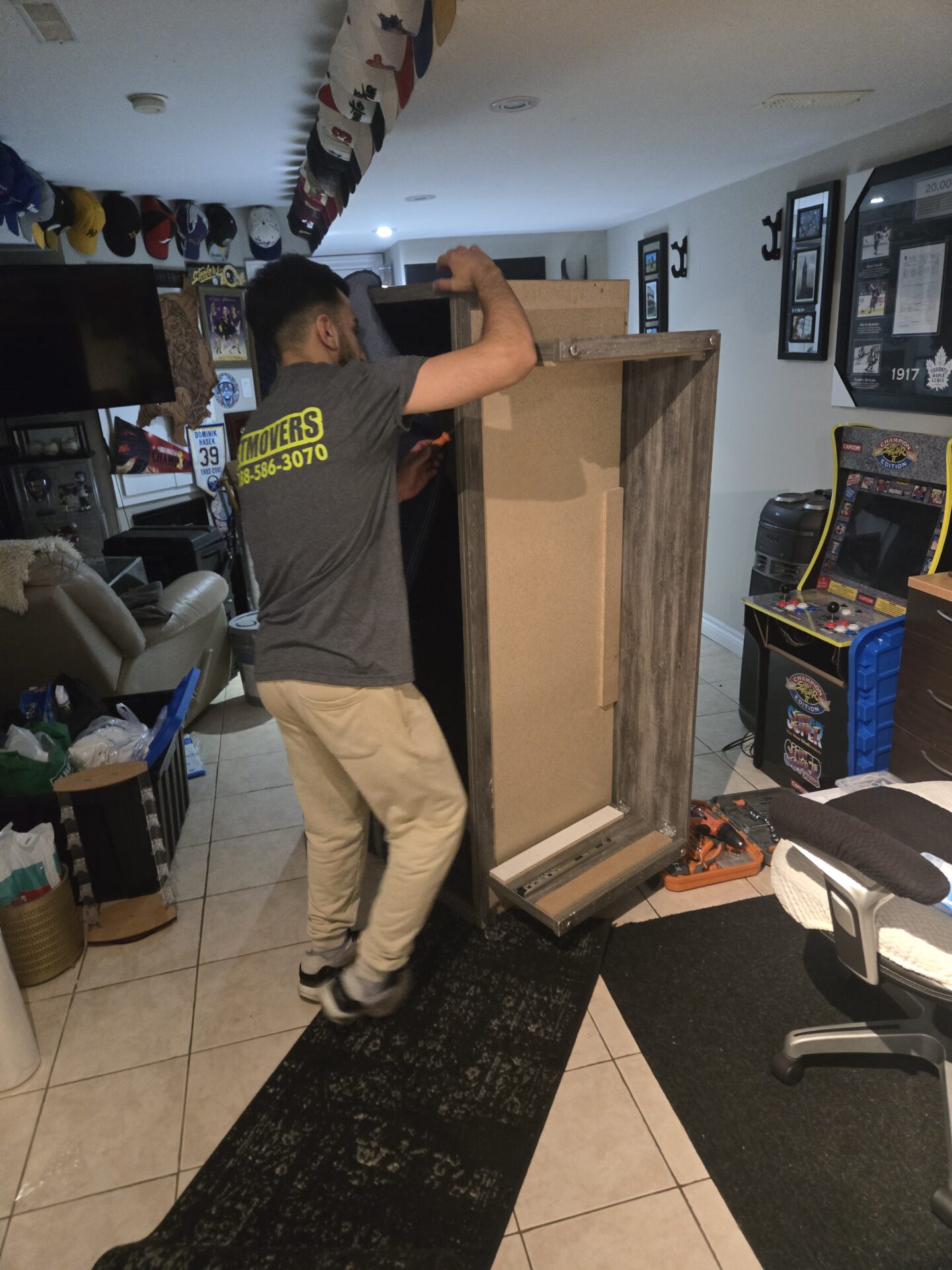 Loading furniture from Grand Lake Drive