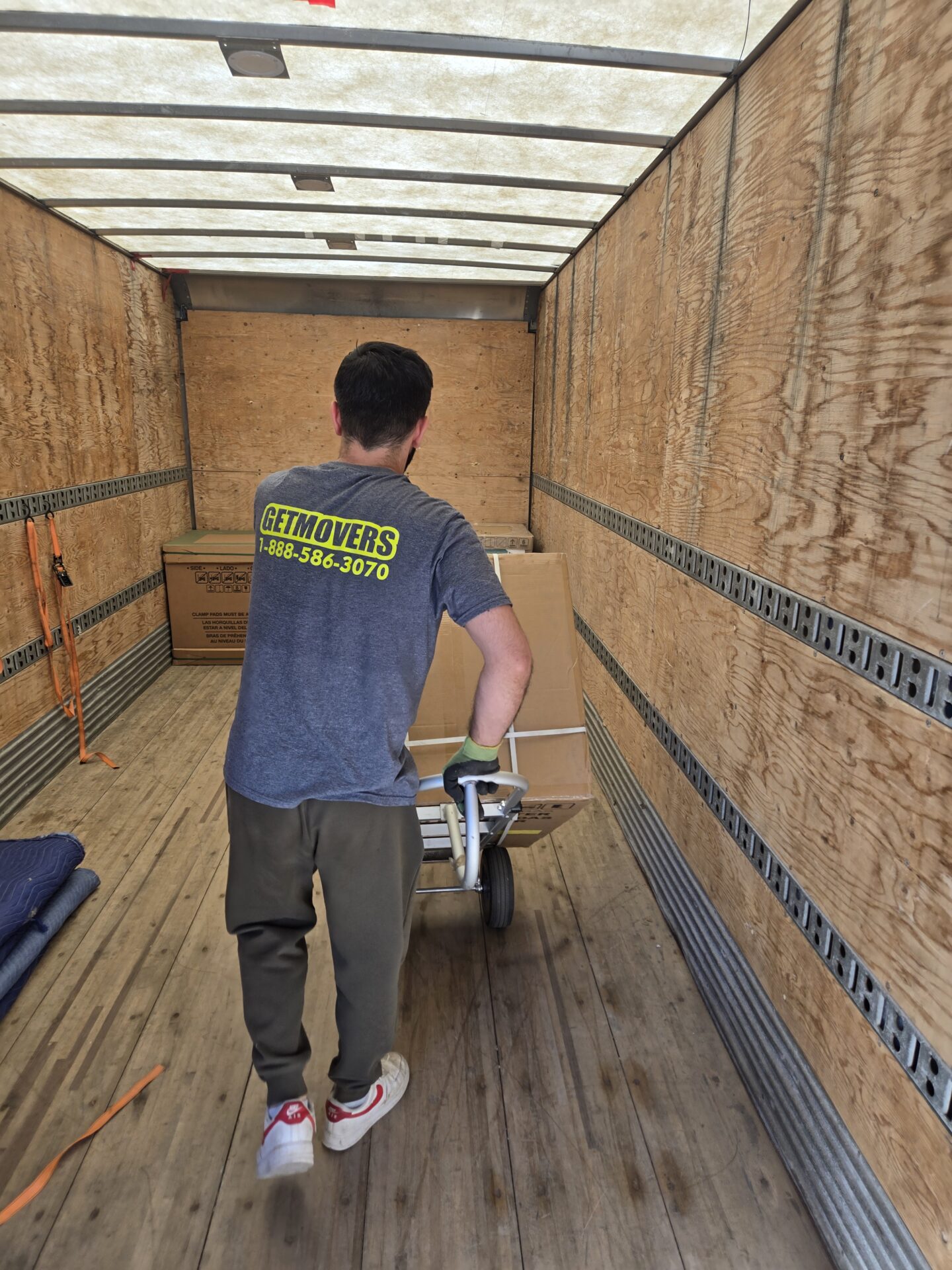 Securing items for transport to Elmsdale