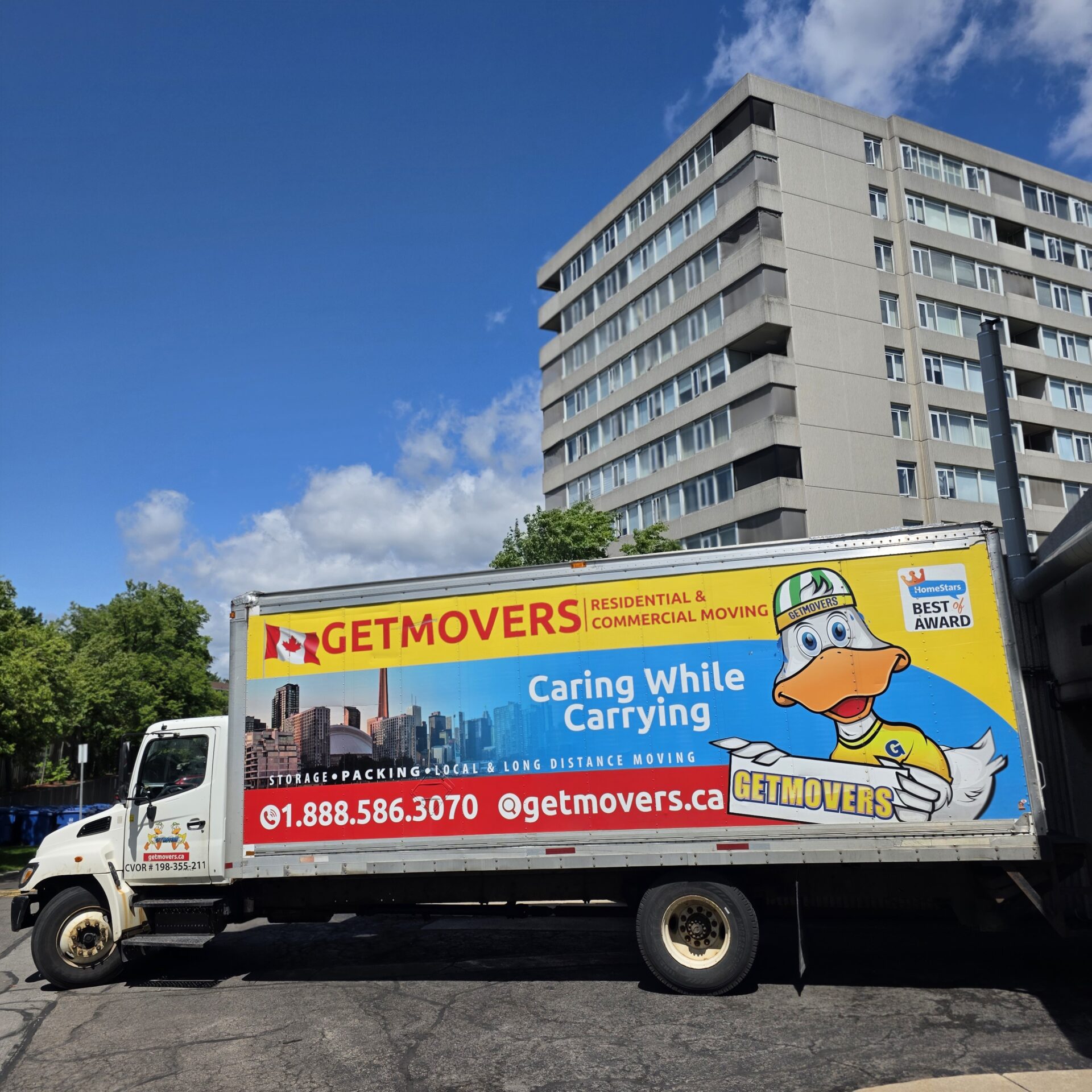 Securing items safely for suburban relocation