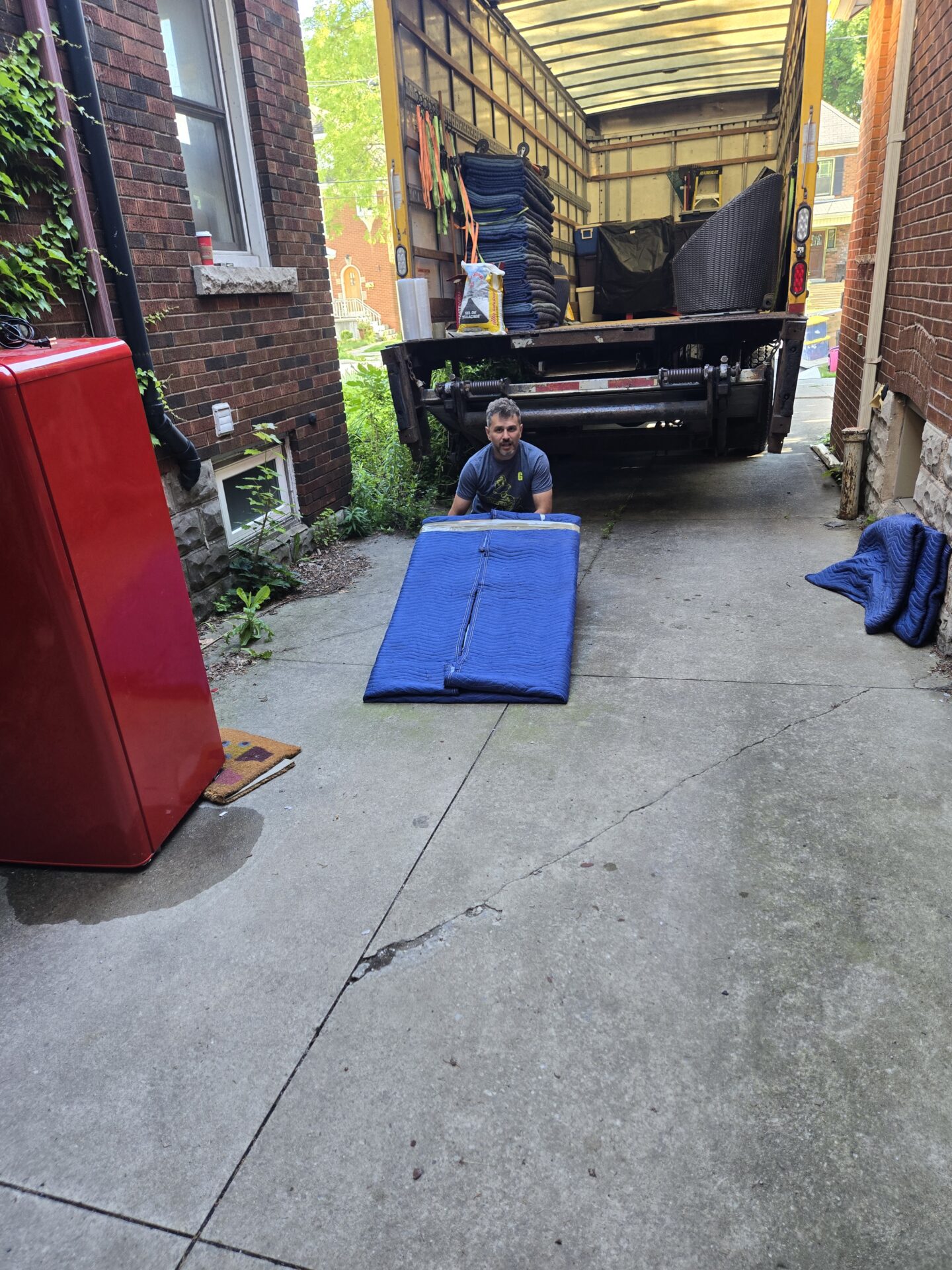 Delivering furniture to the new house