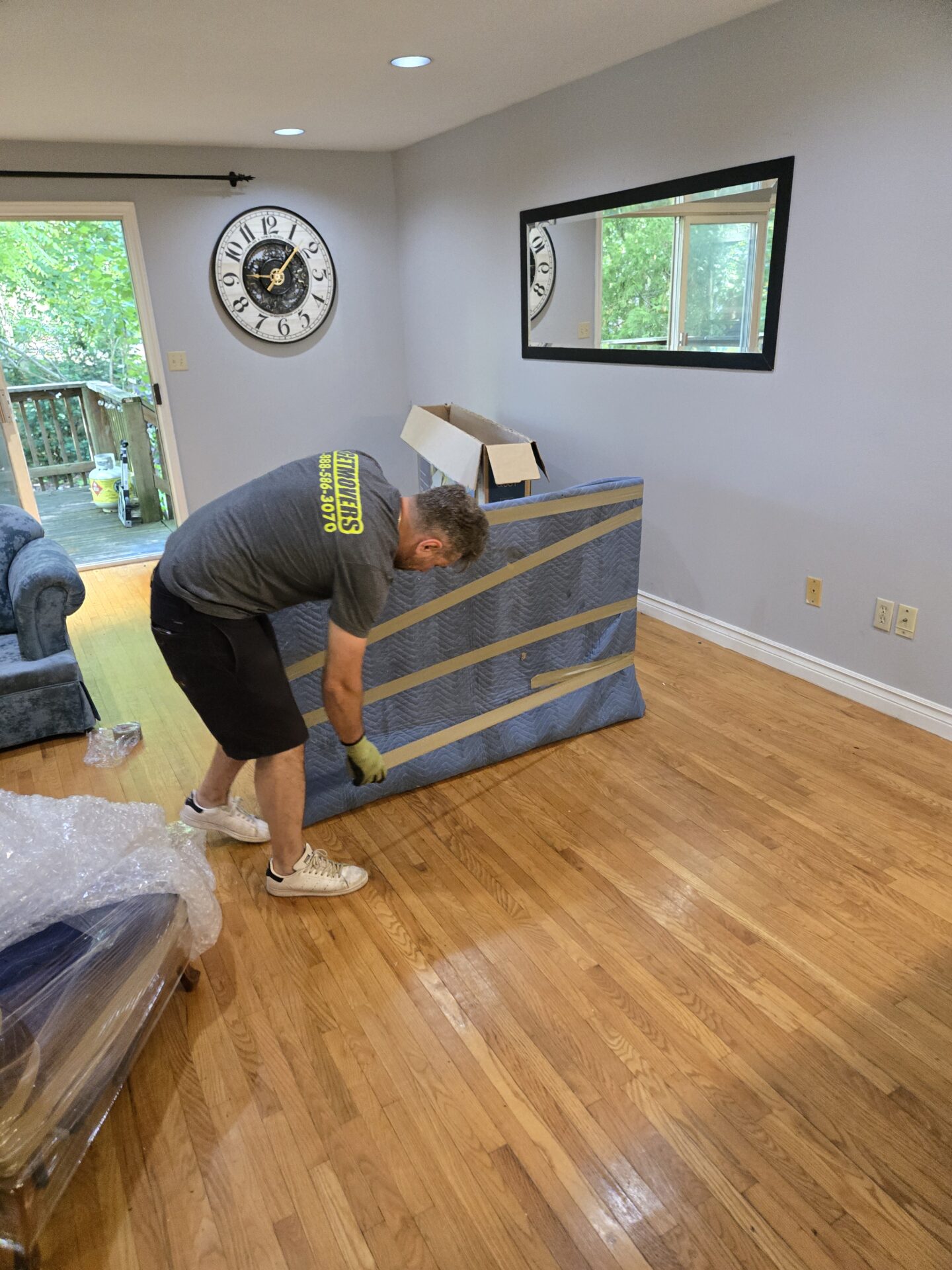 Sandalwood to Taunton move — organizing boxed items