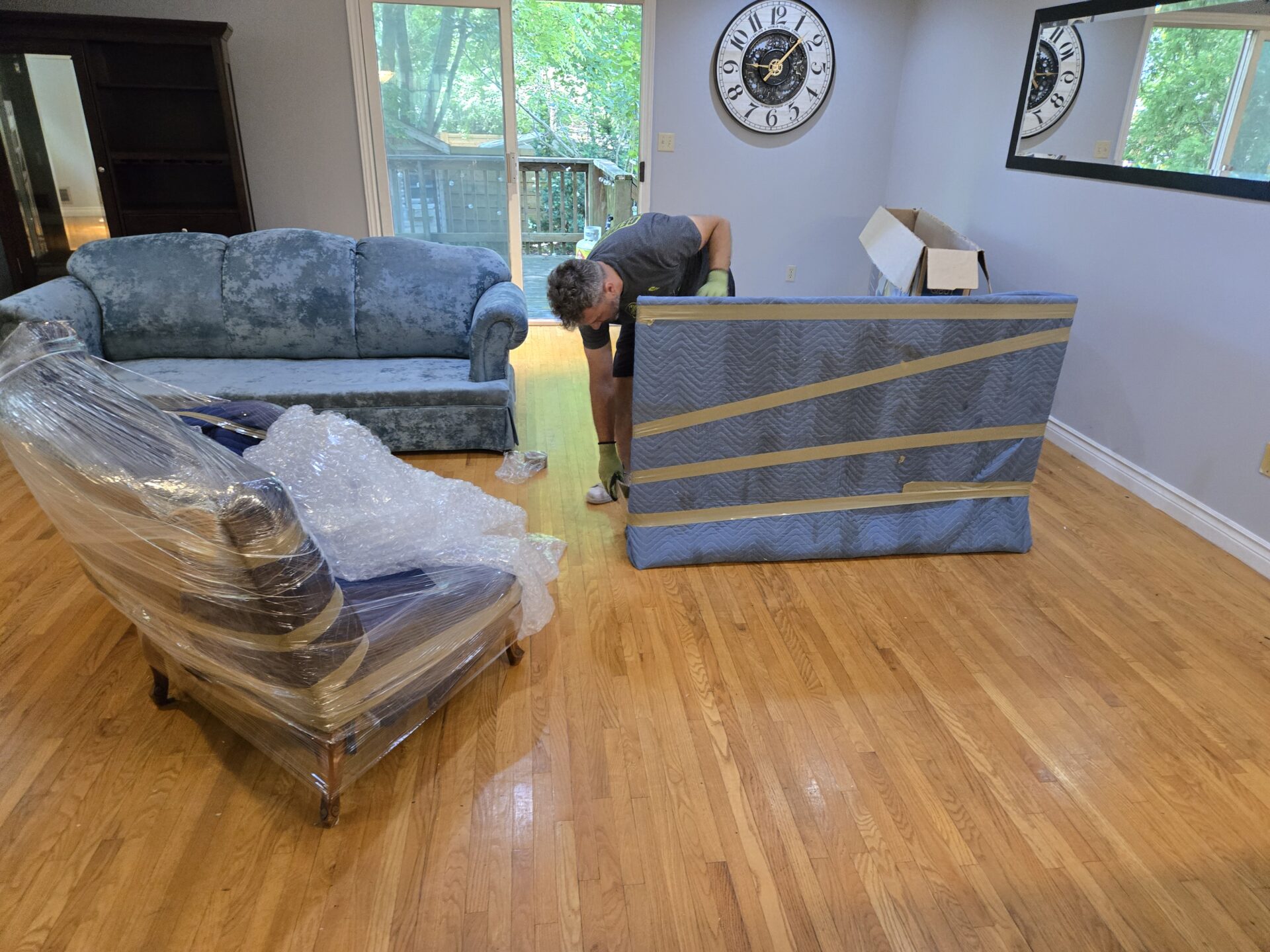 Moving from Grandview St N — loading the truck safely