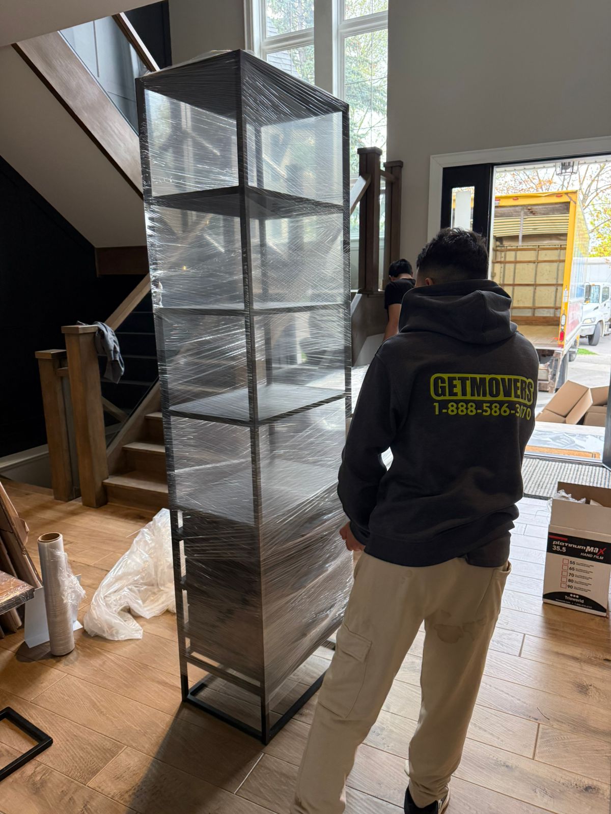 Eastern Passage move completed — crew loading detached home