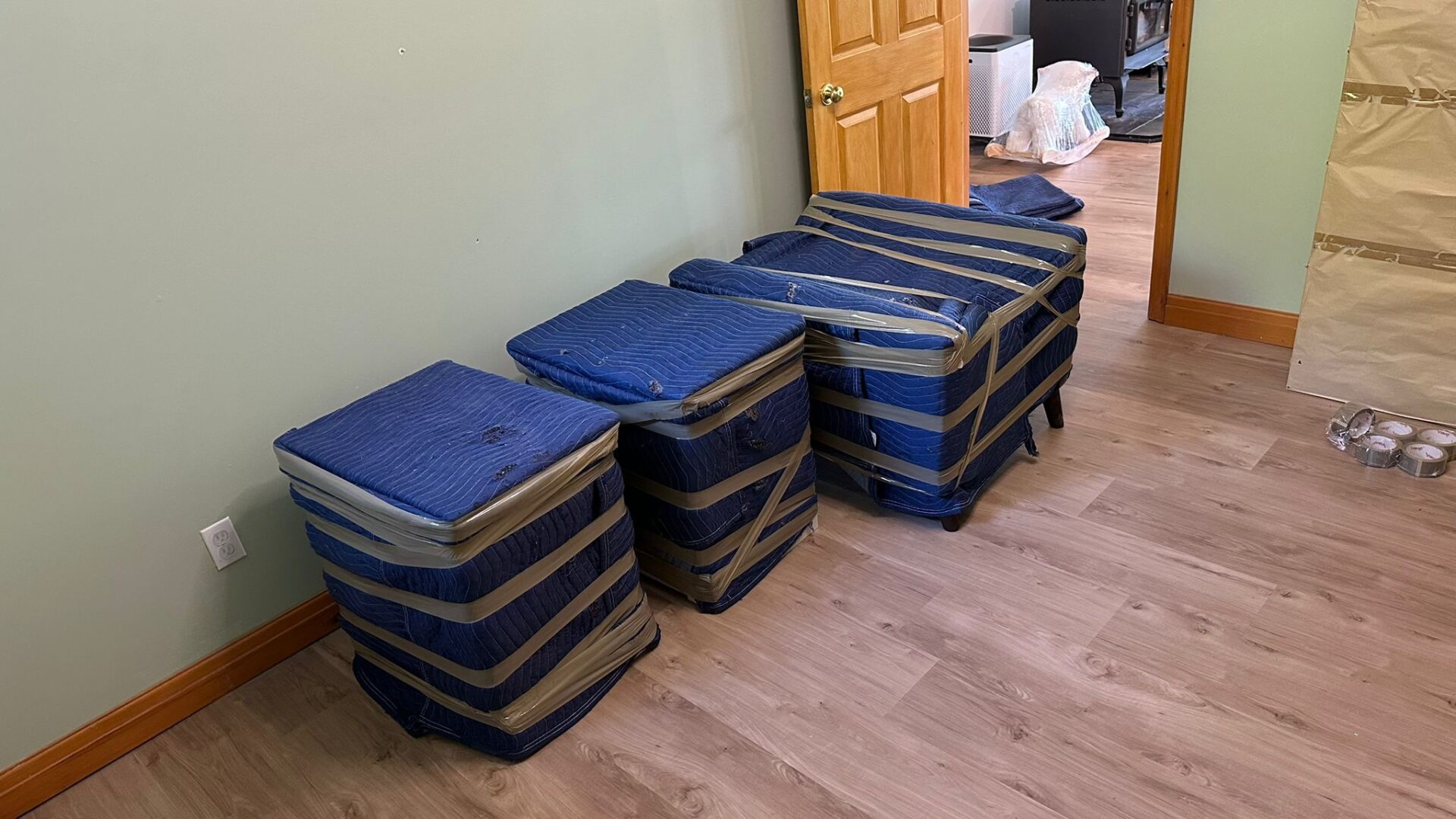 Movers loading items in Birch Cove condo