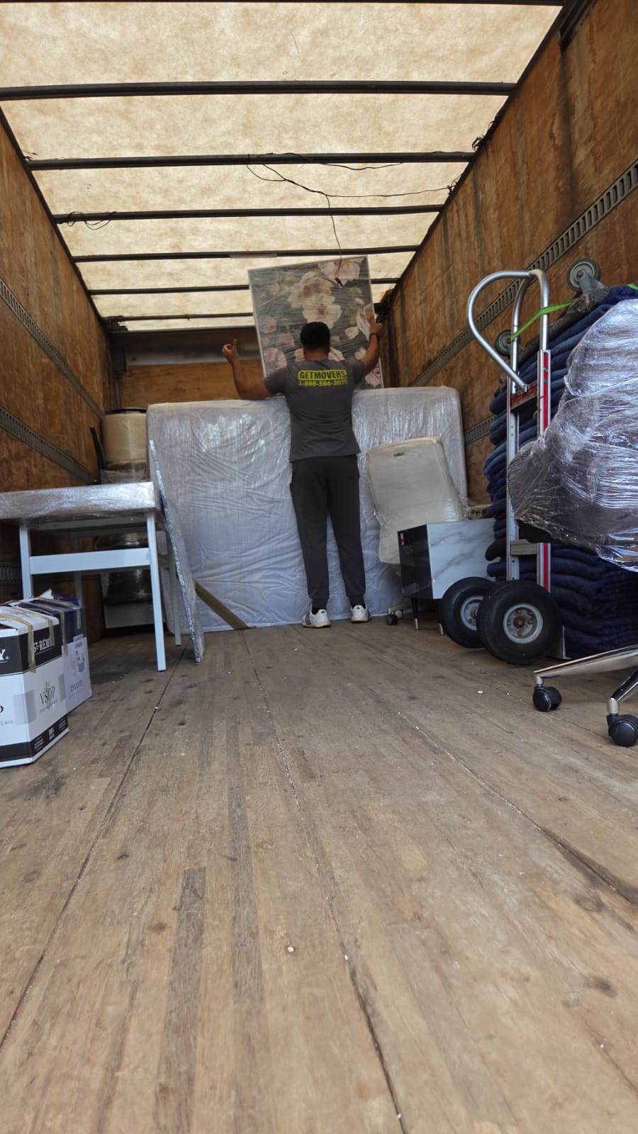 Furniture secured for delivery to Guildwood
