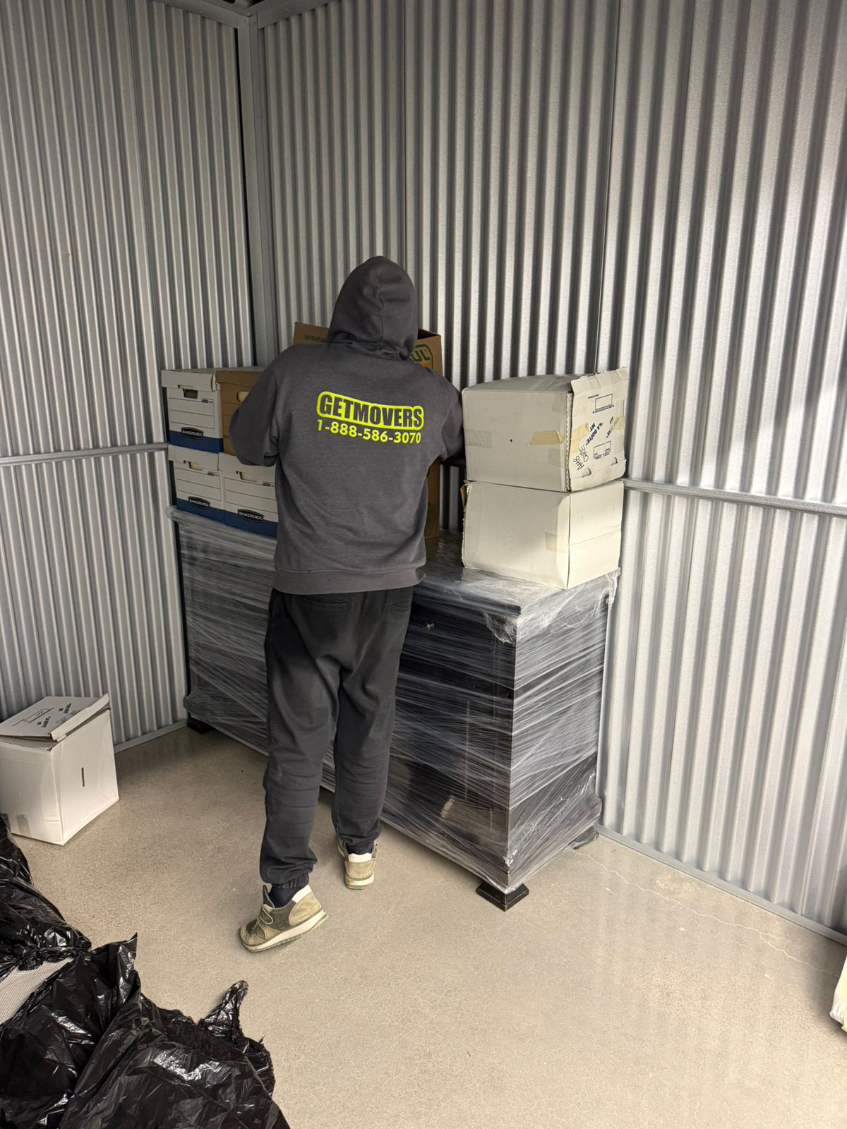 Furniture secured safely for the move to Fall River