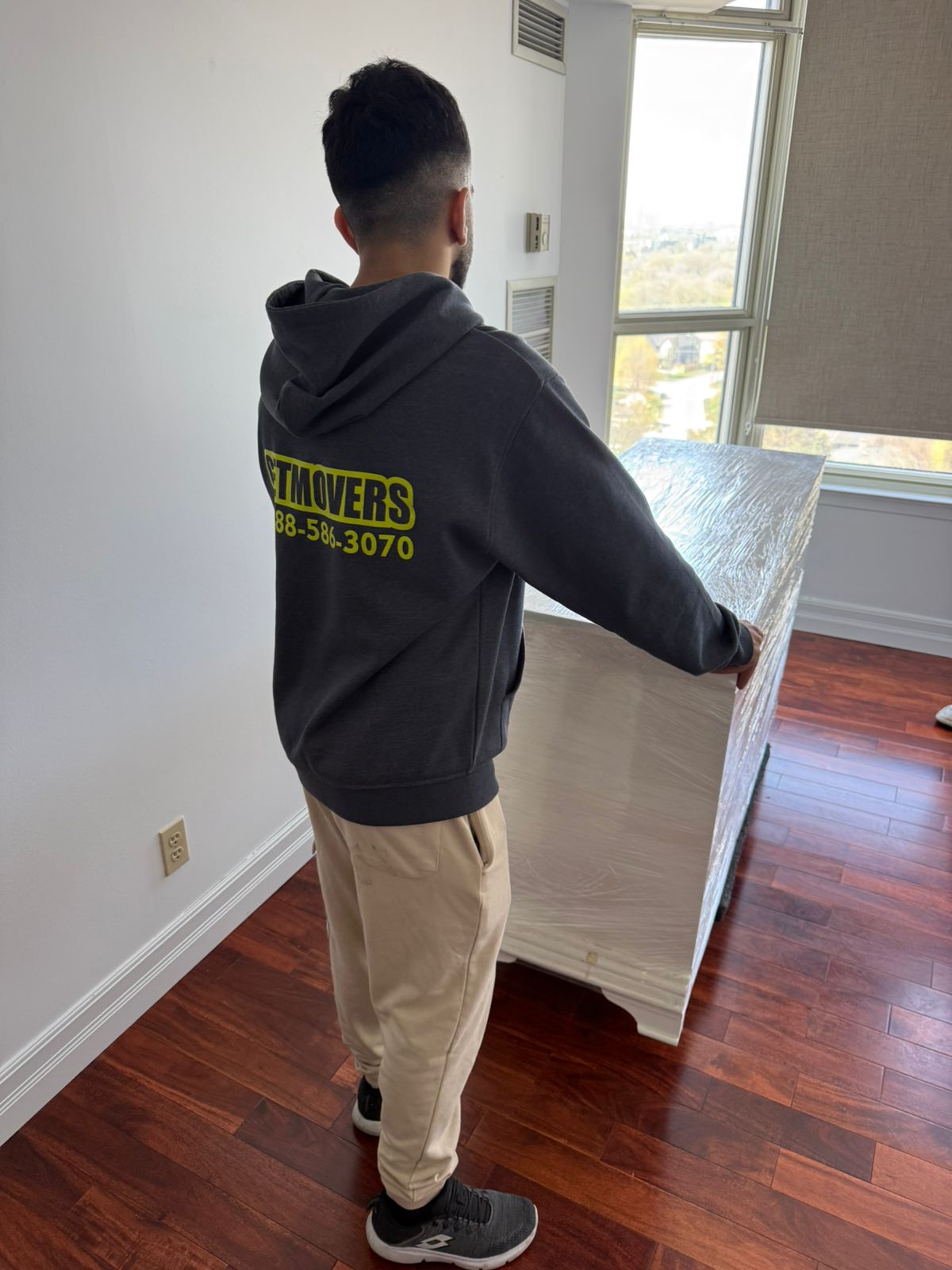 Loading furniture from a historic home in Chester