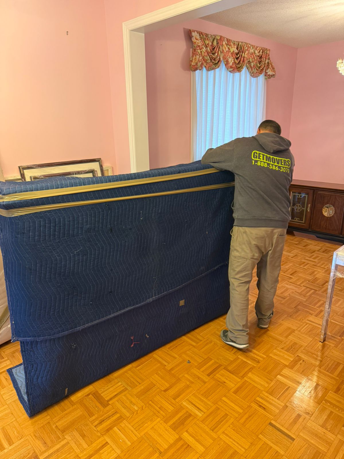 Moving completed safely by professional crew