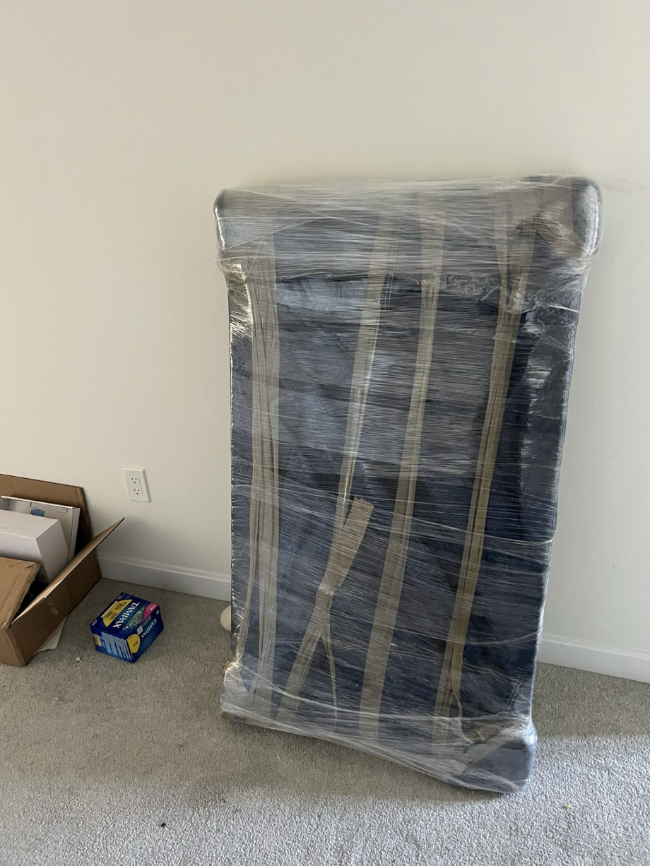 Moving from Gladstone Avenue — truck on narrow street