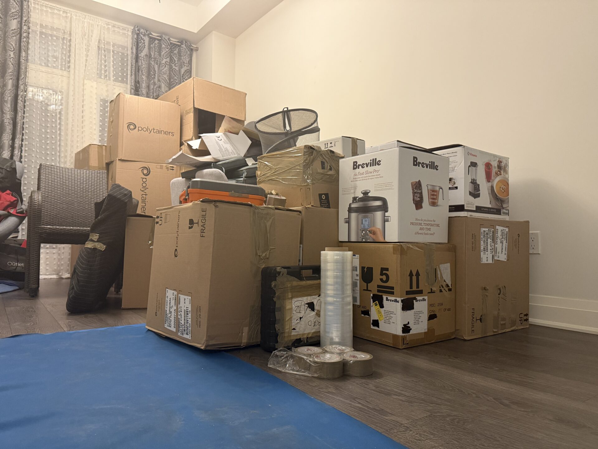 Central Park move completed — crew loading apartment