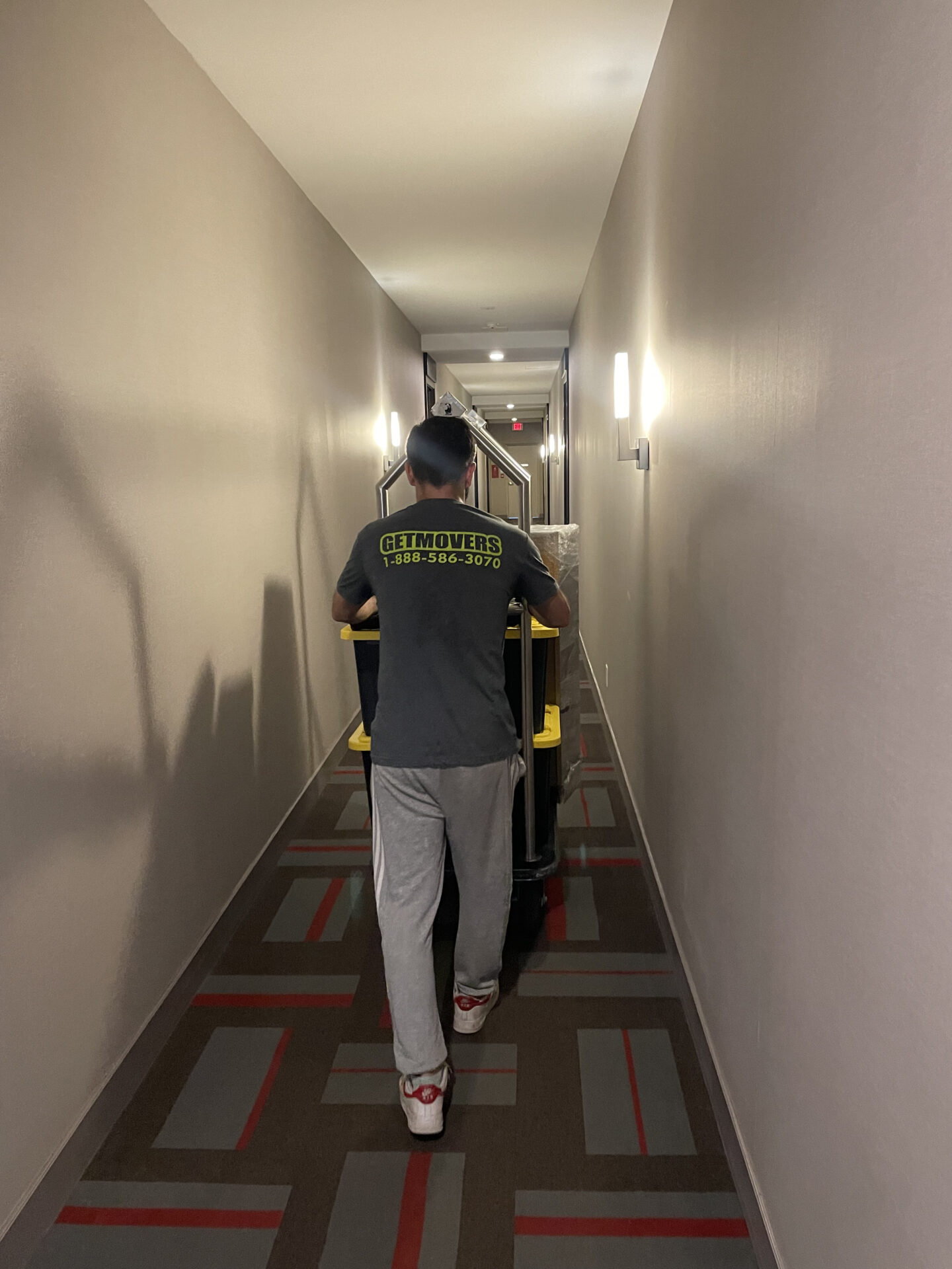East Ward move completed — crew loading