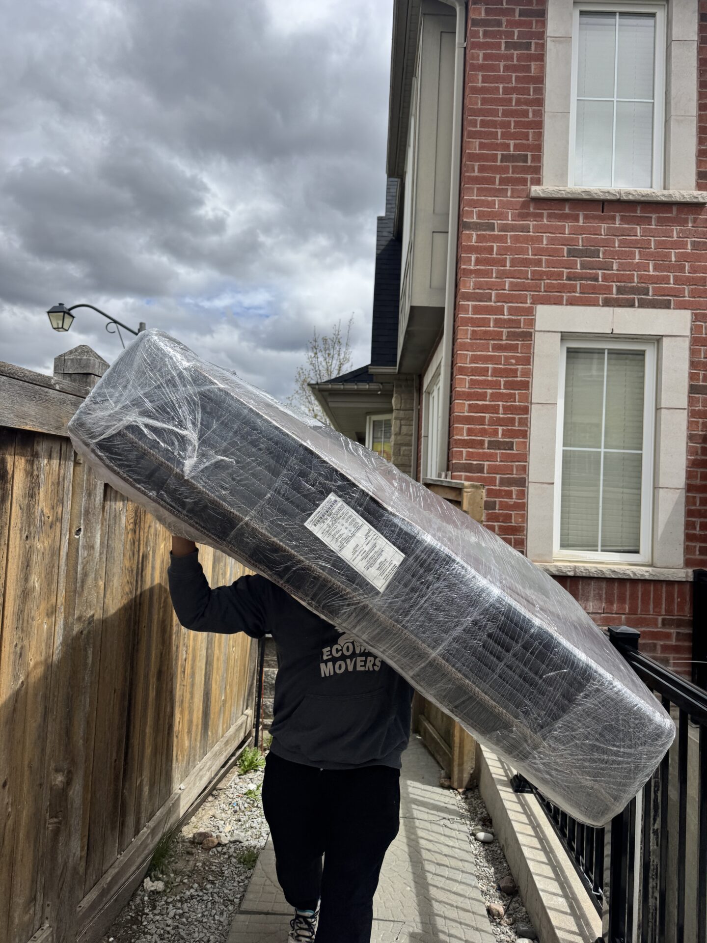 Moving completed — crew safely loading truck