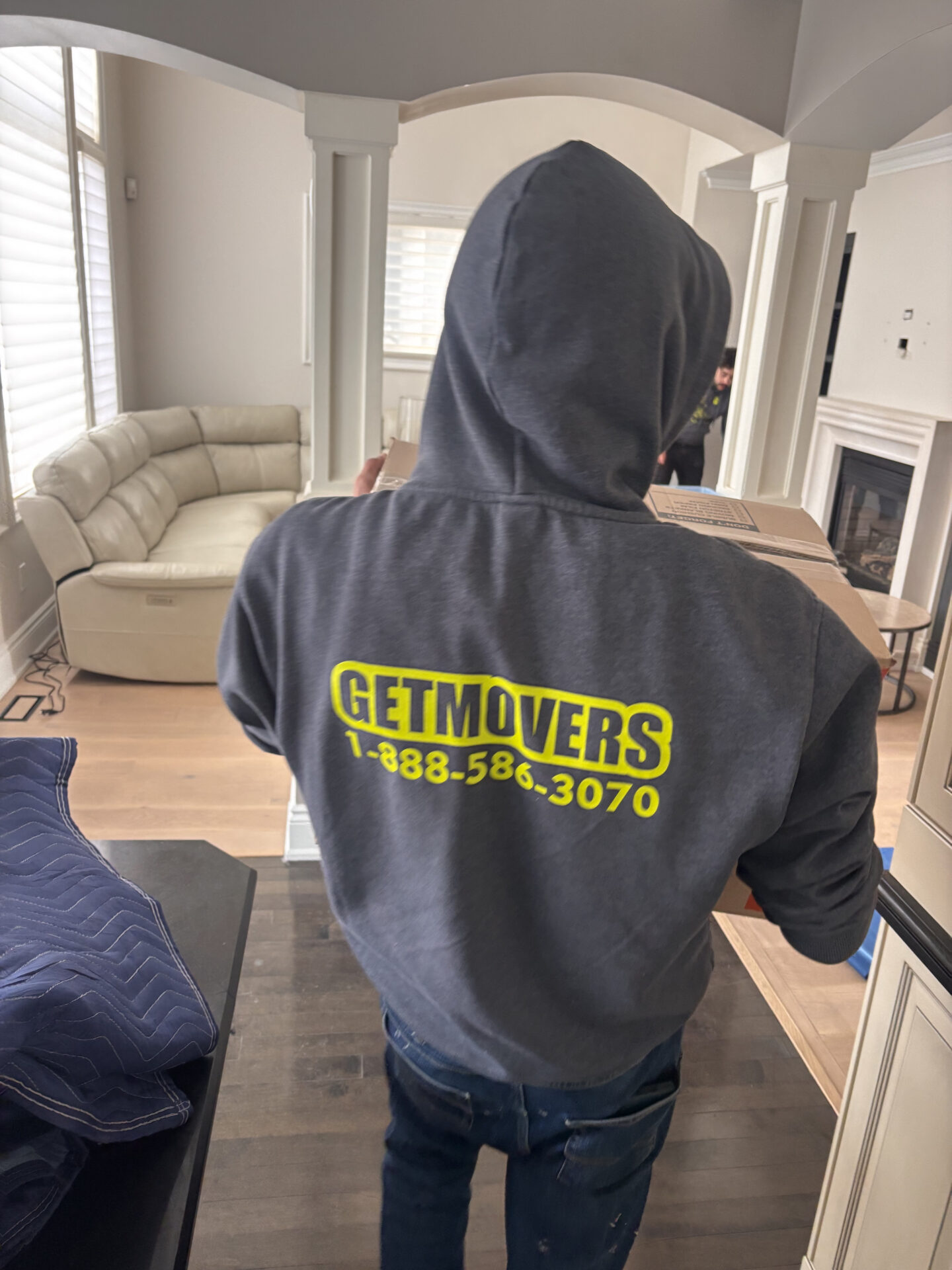 Movers loading items from a home in Northwood Oshawa