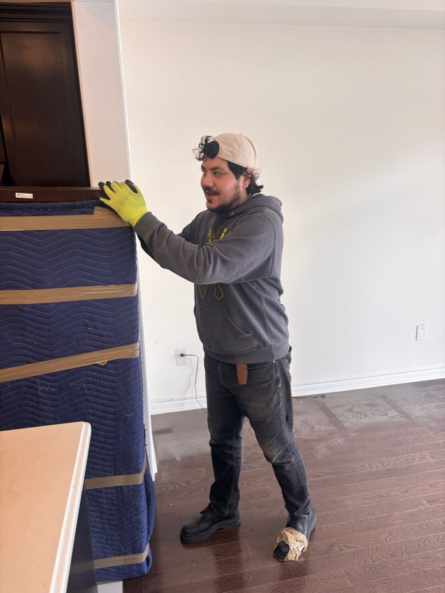 Get Movers Calgary AB executing thermal wrapping protocols for residential move in Royal Oak NW Calgary extreme winter conditions
