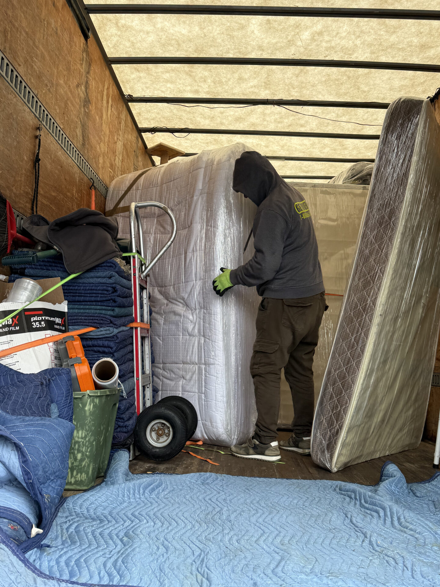 Brooklin movers unloading furniture