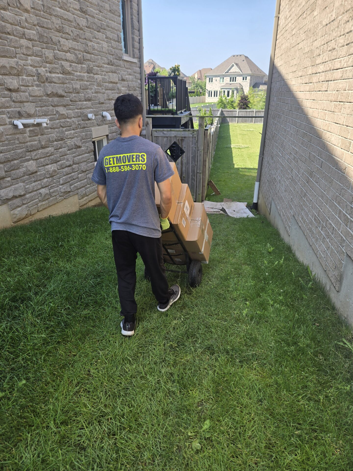 Manchester move completed — crew loading house