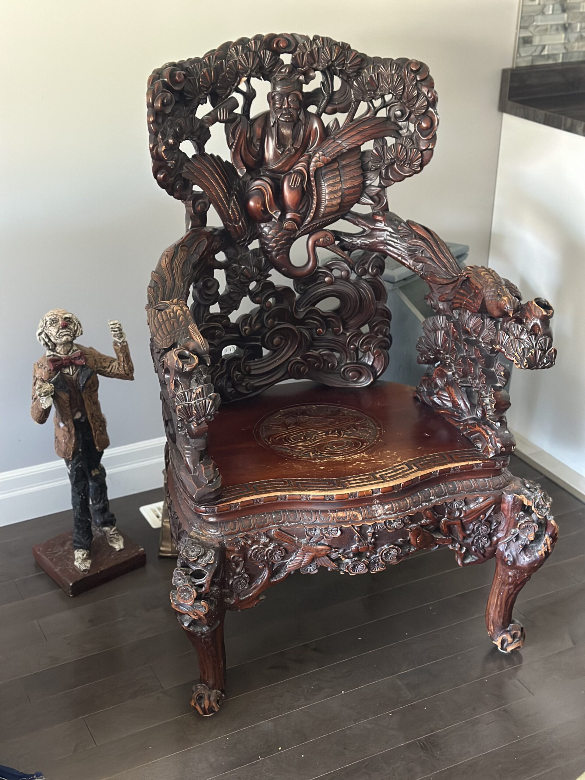 Movers securing furniture for a safe relocation