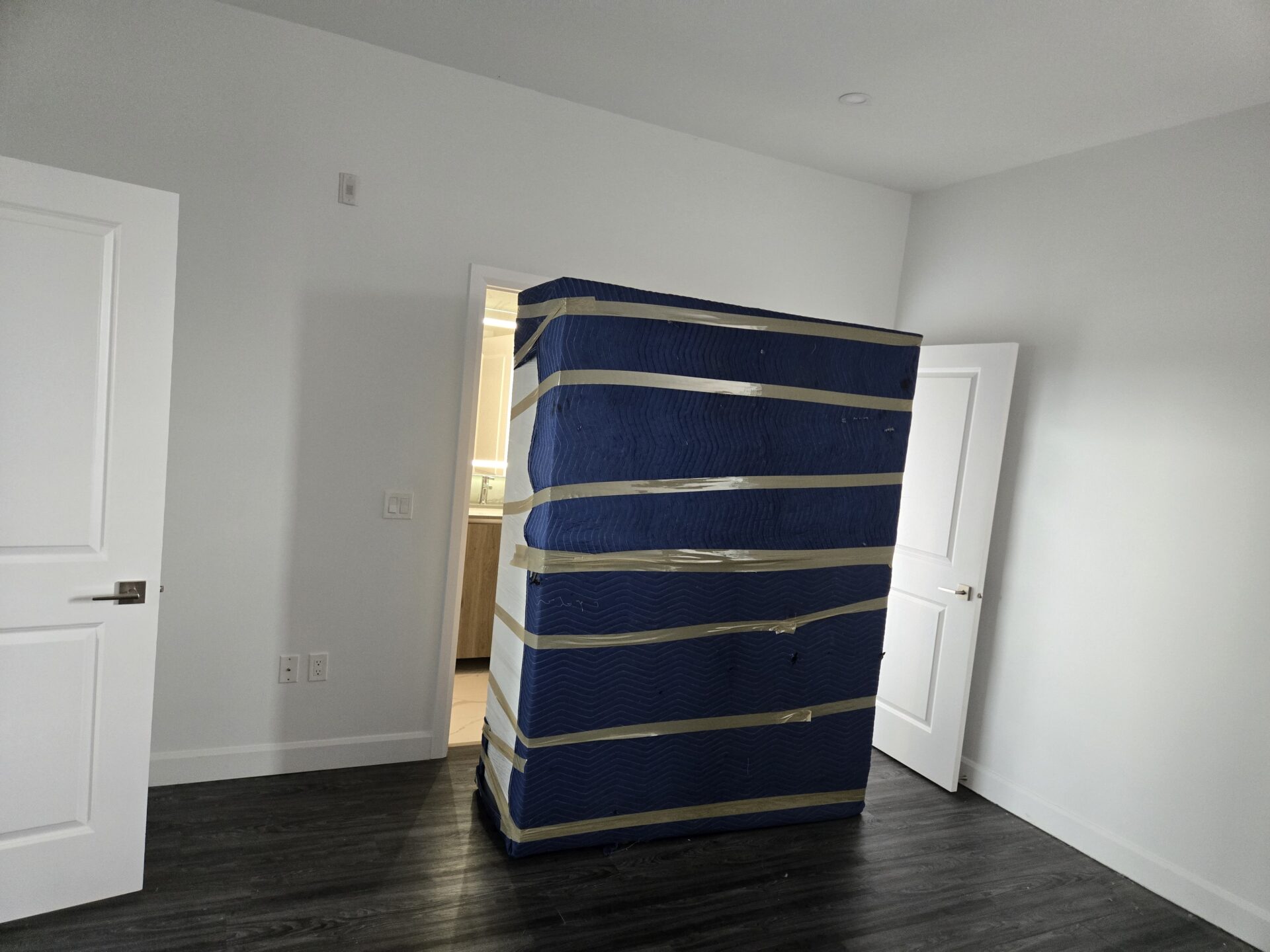 Old Scugog Rd to Bowmanville move — protective wrapping